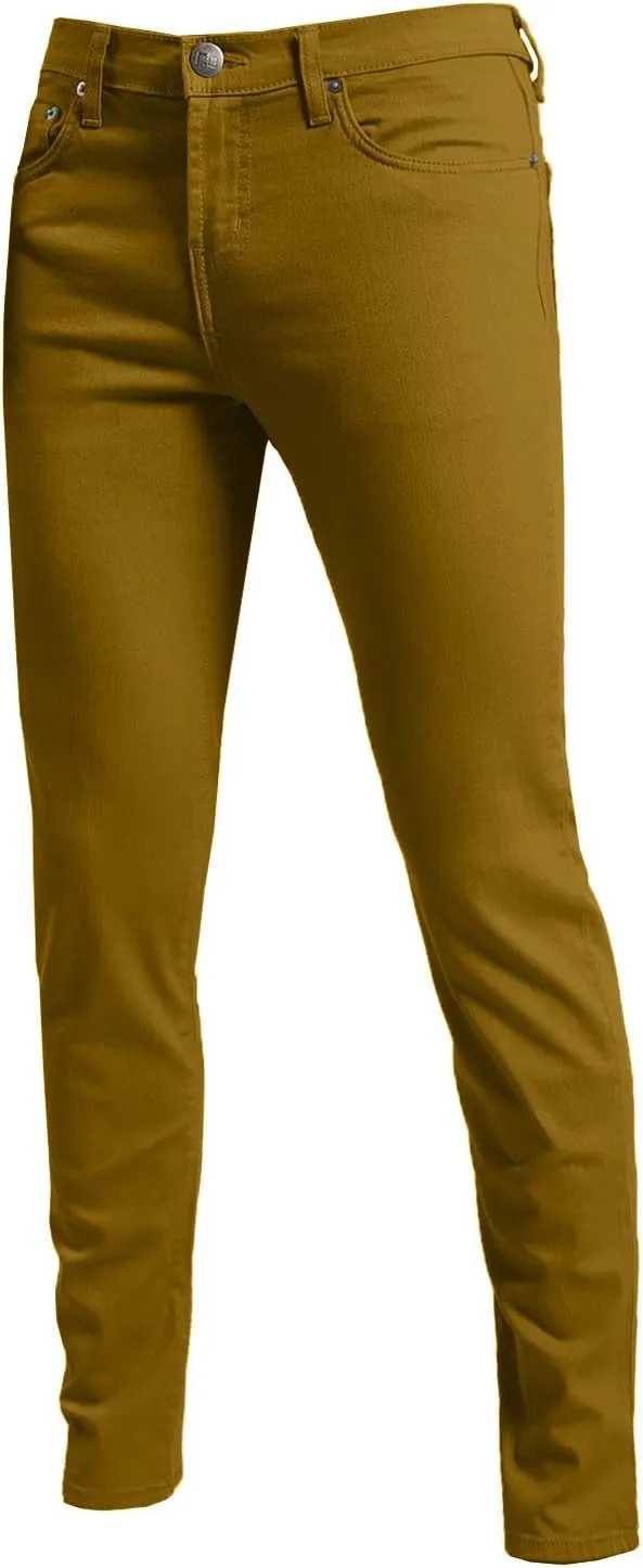 NE PEOPLE Mens Basic Classic Solid Color Skinny Fitted Stretch Jeans (26-40)