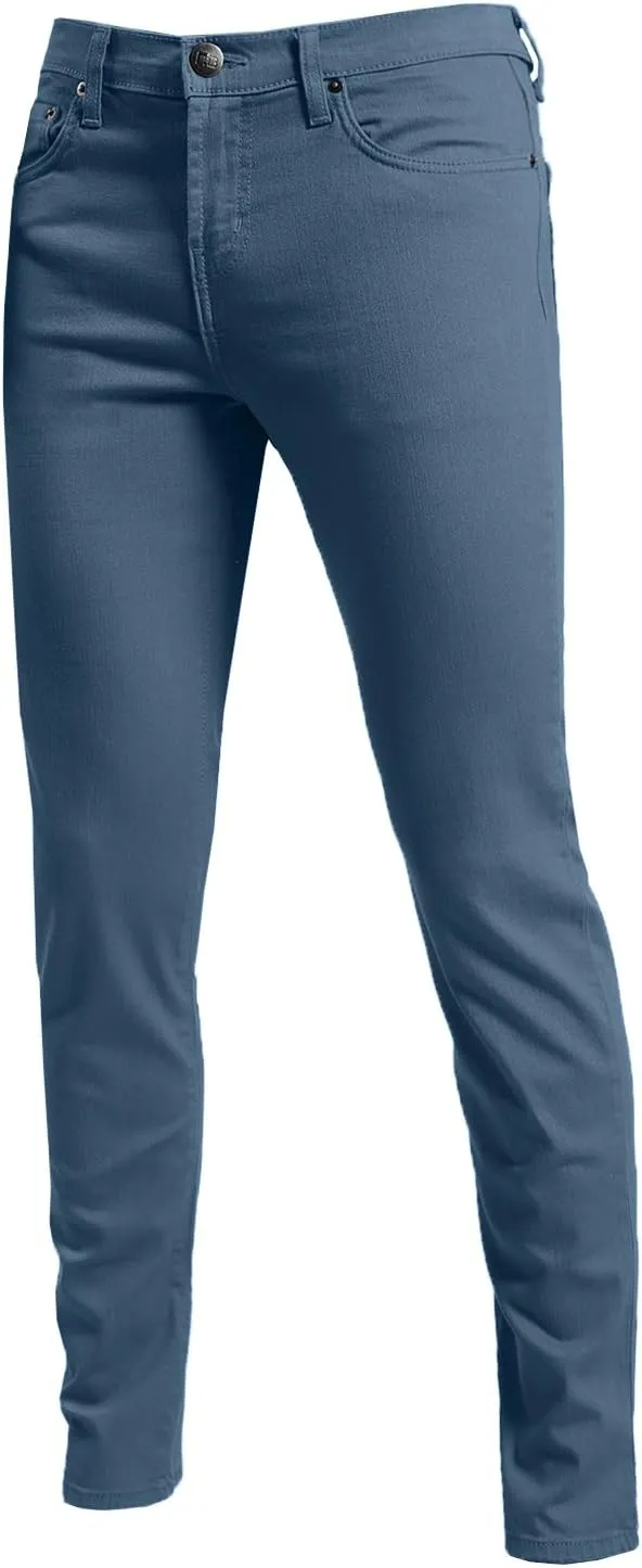 NE PEOPLE Mens Basic Classic Solid Color Skinny Fitted Stretch Jeans (26-40)