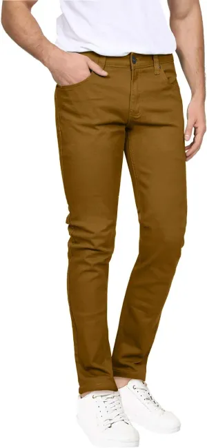 NE PEOPLE Mens Basic Classic Solid Color Skinny Fitted Stretch Jeans (26-40)