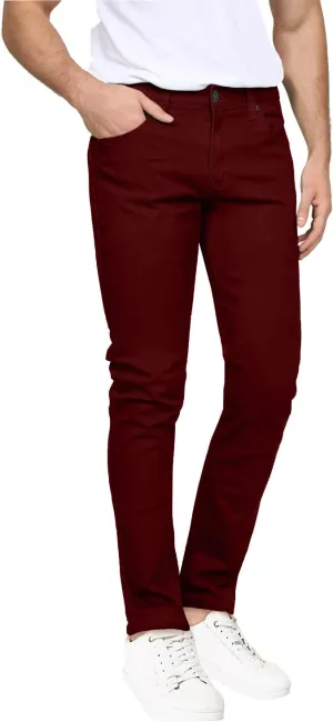 NE PEOPLE Mens Basic Classic Solid Color Skinny Fitted Stretch Jeans (26-40)