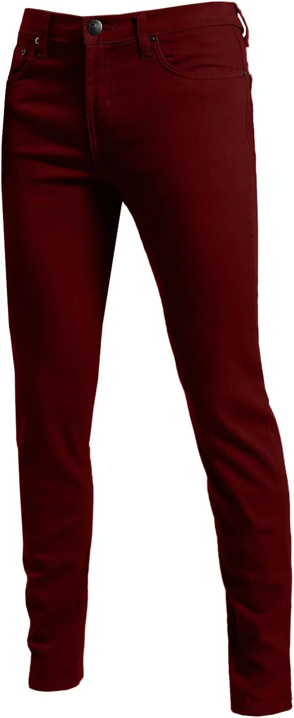 NE PEOPLE Mens Basic Classic Solid Color Skinny Fitted Stretch Jeans (26-40)