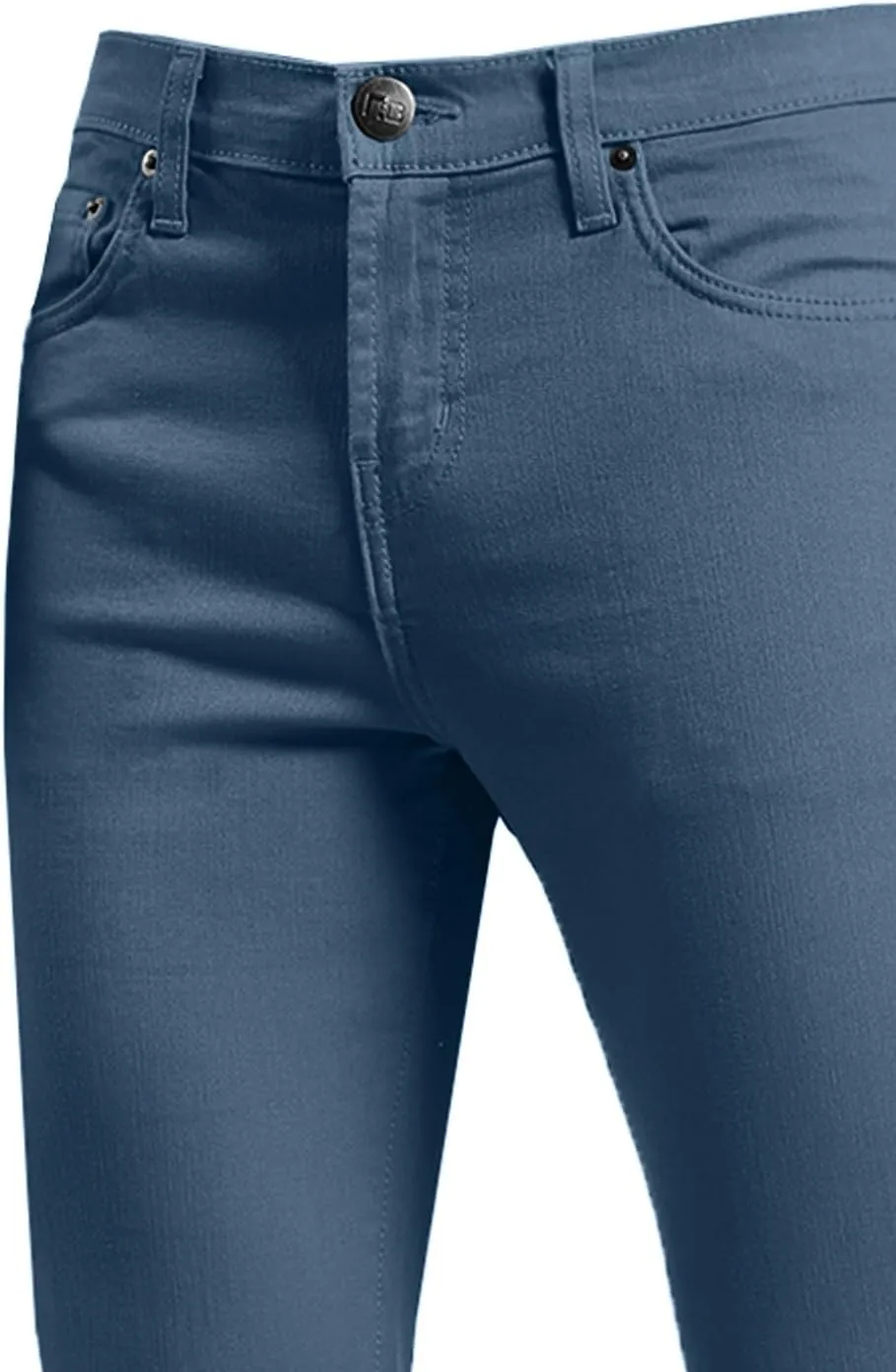 NE PEOPLE Mens Basic Classic Solid Color Skinny Fitted Stretch Jeans (26-40)