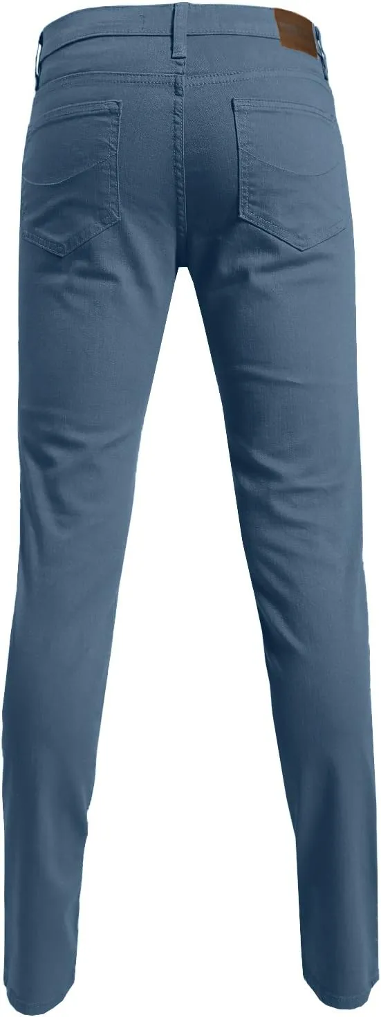 NE PEOPLE Mens Basic Classic Solid Color Skinny Fitted Stretch Jeans (26-40)
