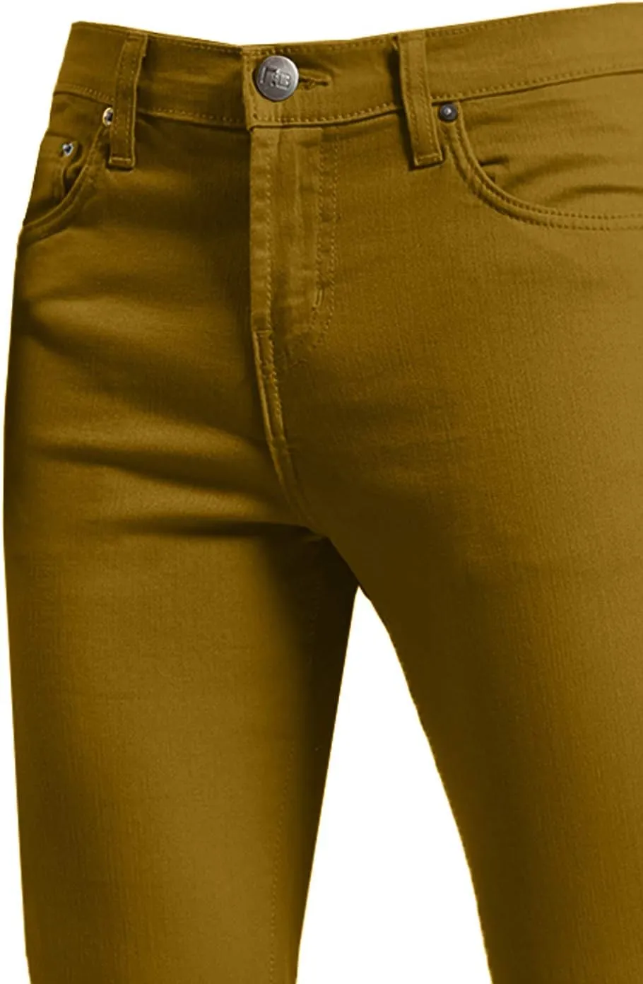 NE PEOPLE Mens Basic Classic Solid Color Skinny Fitted Stretch Jeans (26-40)