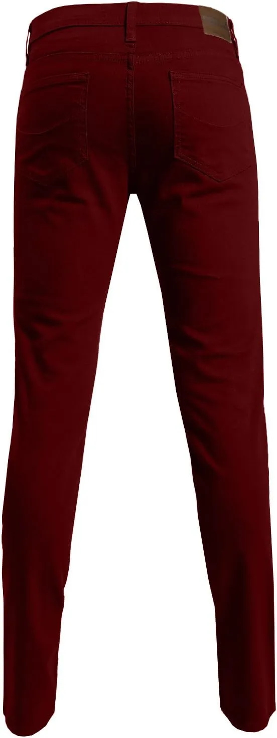 NE PEOPLE Mens Basic Classic Solid Color Skinny Fitted Stretch Jeans (26-40)