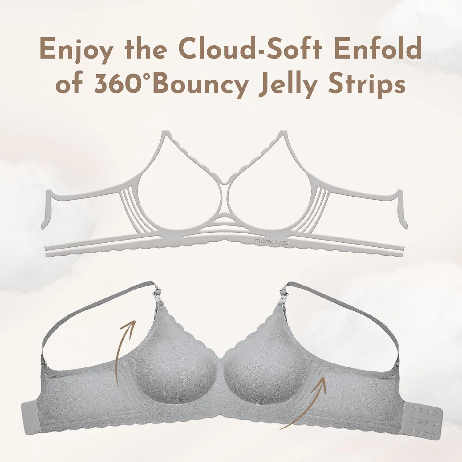 Nursing Bras for Breastfeeding, Seamless Ultra Comfort Maternity Bra, Natural Shape Pregnancy Bras for Women