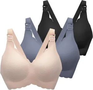 Nursing Bras for Breastfeeding, Seamless Ultra Comfort Maternity Bra, Natural Shape Pregnancy Bras for Women