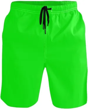 ODAWA Lime Swimming Trunks for Men Quick Dry Mens Swim Trunks with Mesh Liner