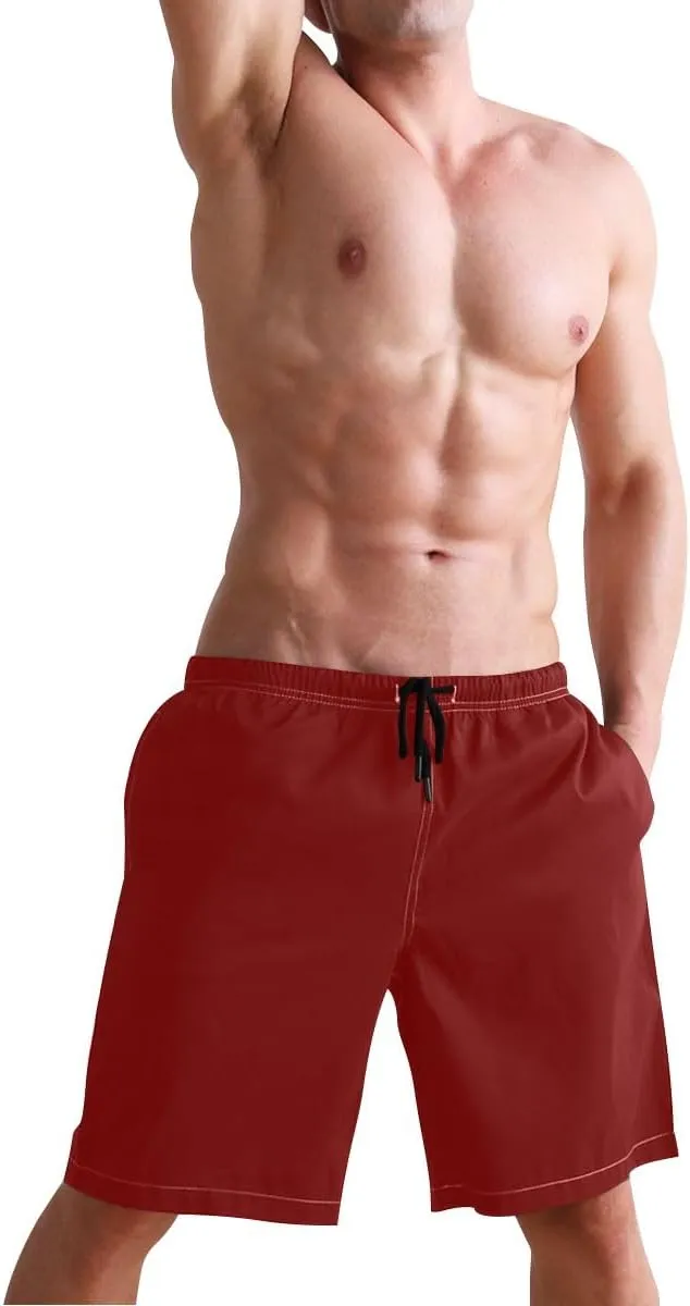 ODAWA Lime Swimming Trunks for Men Quick Dry Mens Swim Trunks with Mesh Liner