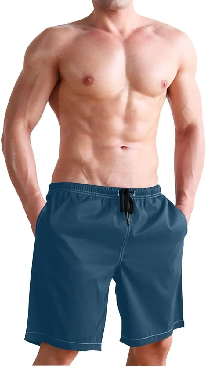 ODAWA Peach Trunks for Men Quick Dry Men Swimming Trunks with Mesh Liner