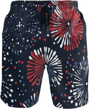 ODAWA Tyrannosaurus Rex Mens Swim Suit Trunks Casual Elastic Waist Drawstring Summer Beach Shorts