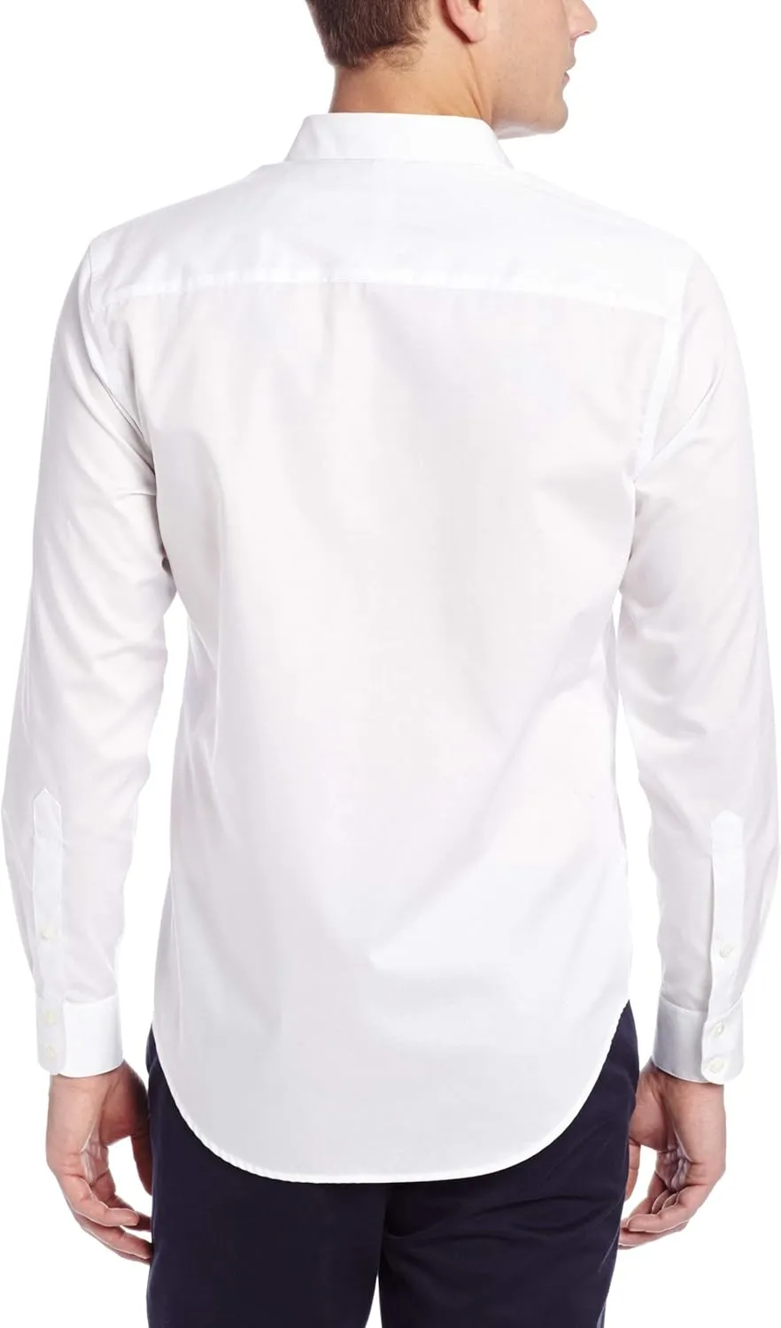 Perry Ellis Men’s Twill Long Sleeve Dress Shirt, Non-Iron, Point Collar, Regular Fit Button Down Shirt