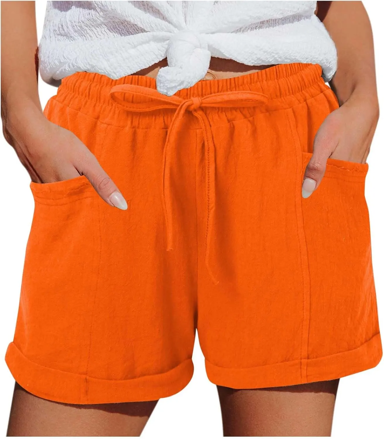 Plus Size Shorts for Women Lounge Walking Athletic Long Shorts Casual Sweat Shorts Hiking Trousers Pants Athletic Wear