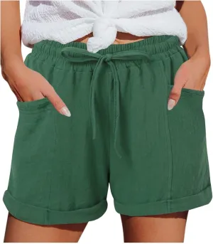 Plus Size Shorts for Women Lounge Walking Athletic Long Shorts Casual Sweat Shorts Hiking Trousers Pants Athletic Wear