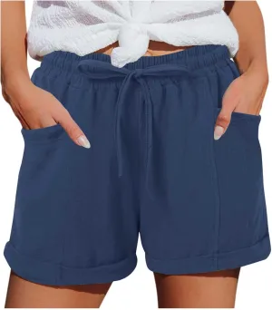 Plus Size Shorts for Women Lounge Walking Athletic Long Shorts Casual Sweat Shorts Hiking Trousers Pants Athletic Wear
