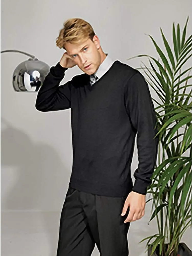 Premier Mens V-Neck Knitted Sweater