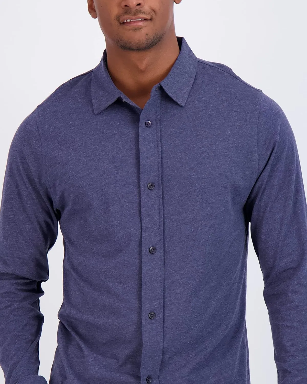 Real Essentials 3-Pack: Men's Classic Style Casual Long Sleeve Button Down Collared Shirt (Available in Big & Tall)