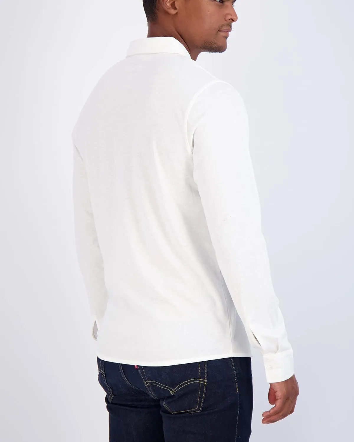 Real Essentials 3-Pack: Men's Classic Style Casual Long Sleeve Button Down Collared Shirt (Available in Big & Tall)