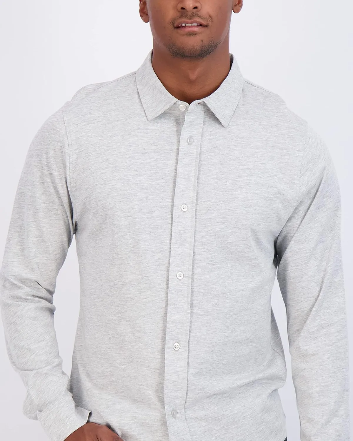 Real Essentials 3-Pack: Men's Classic Style Casual Long Sleeve Button Down Collared Shirt (Available in Big & Tall)