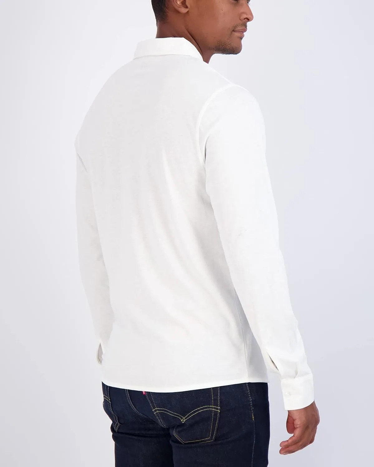 Real Essentials 3-Pack: Men's Classic Style Casual Long Sleeve Button Down Collared Shirt (Available in Big & Tall)
