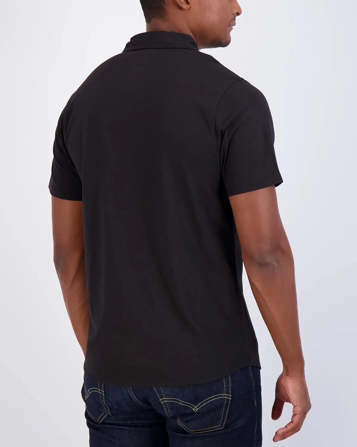 Real Essentials 3-Pack: Men's Regular Fit Casual Short Sleeve Button Down Shirt (Available in Big & Tall)
