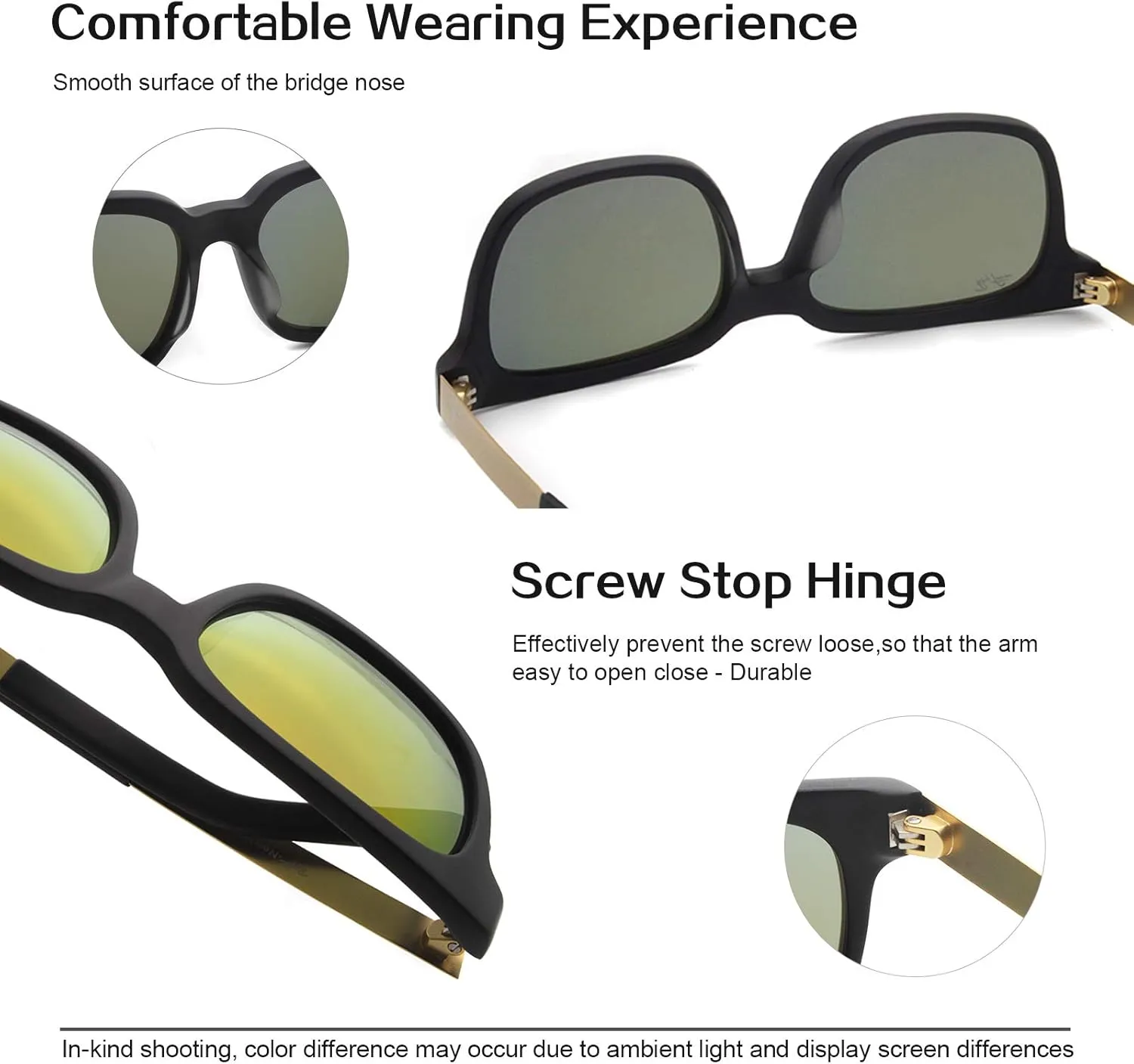RICH MODE Trendy stylish sunglasses for men women UV protective polarized shied lens