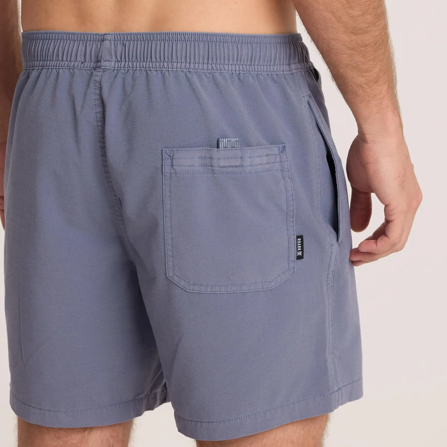 Roark Shorey Mens Swim Trunks  Quick-Dry 4-Way Stretch, Elastic Waist, Back Pocket, Lightweight Swim Shorts for Beach