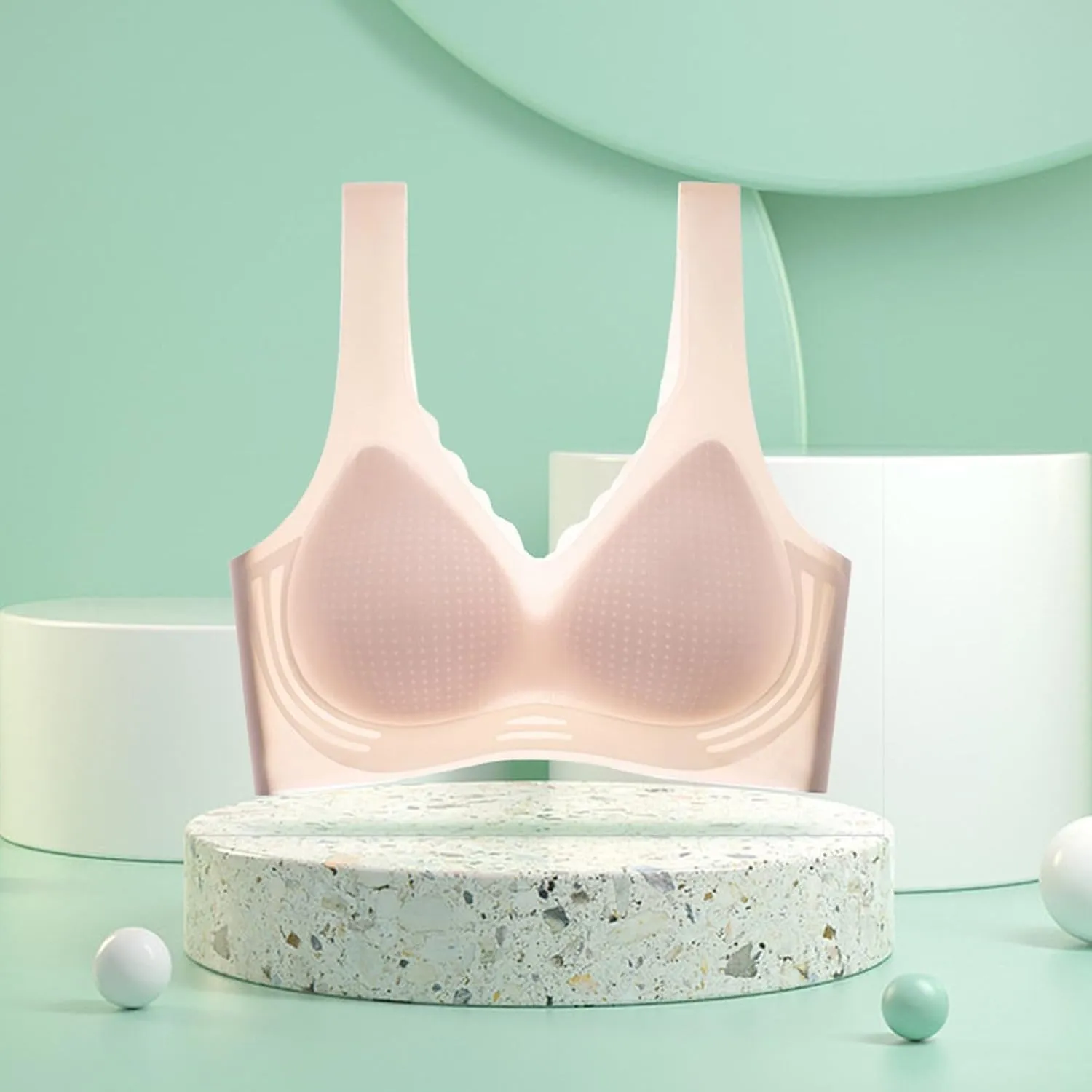 Seamless Push Up Bras for Women Full Coverage No Underwire Everyday Bralettes Comfortable Breathable Bras
