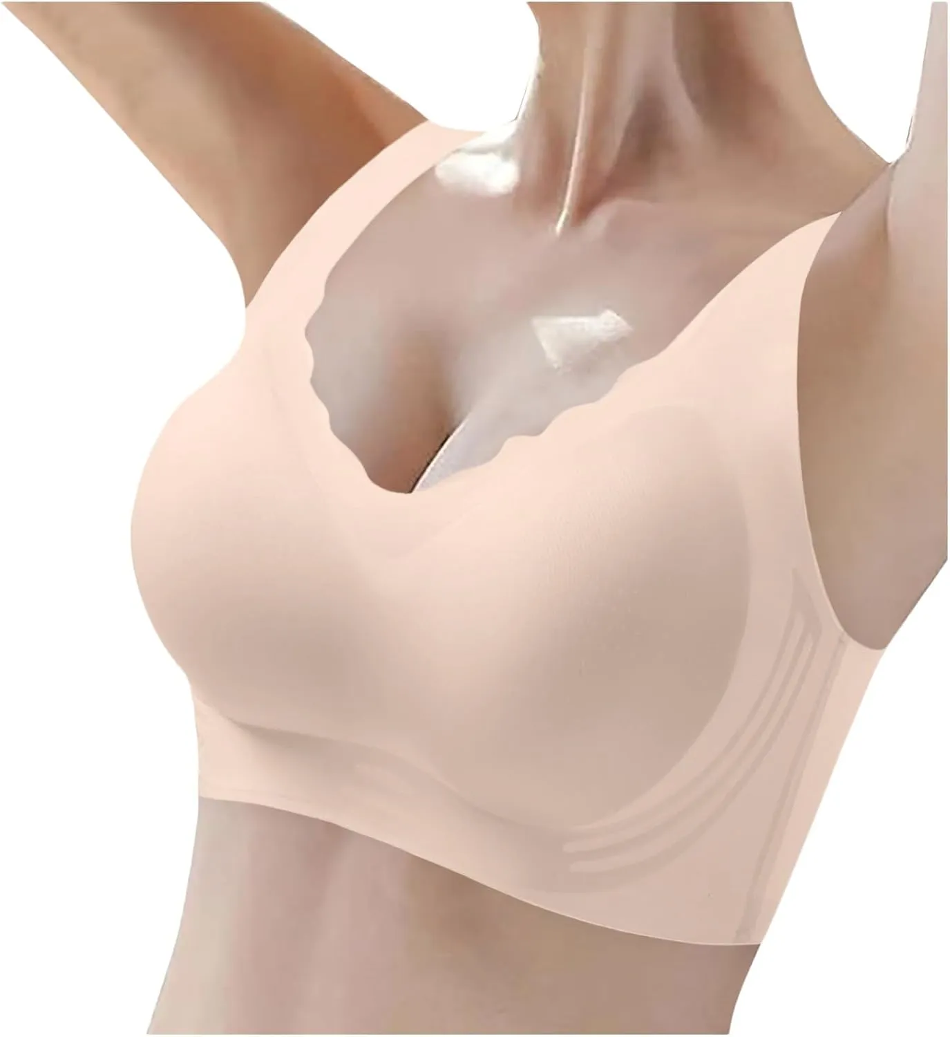Seamless Push Up Bras for Women Full Coverage No Underwire Everyday Bralettes Comfortable Breathable Bras