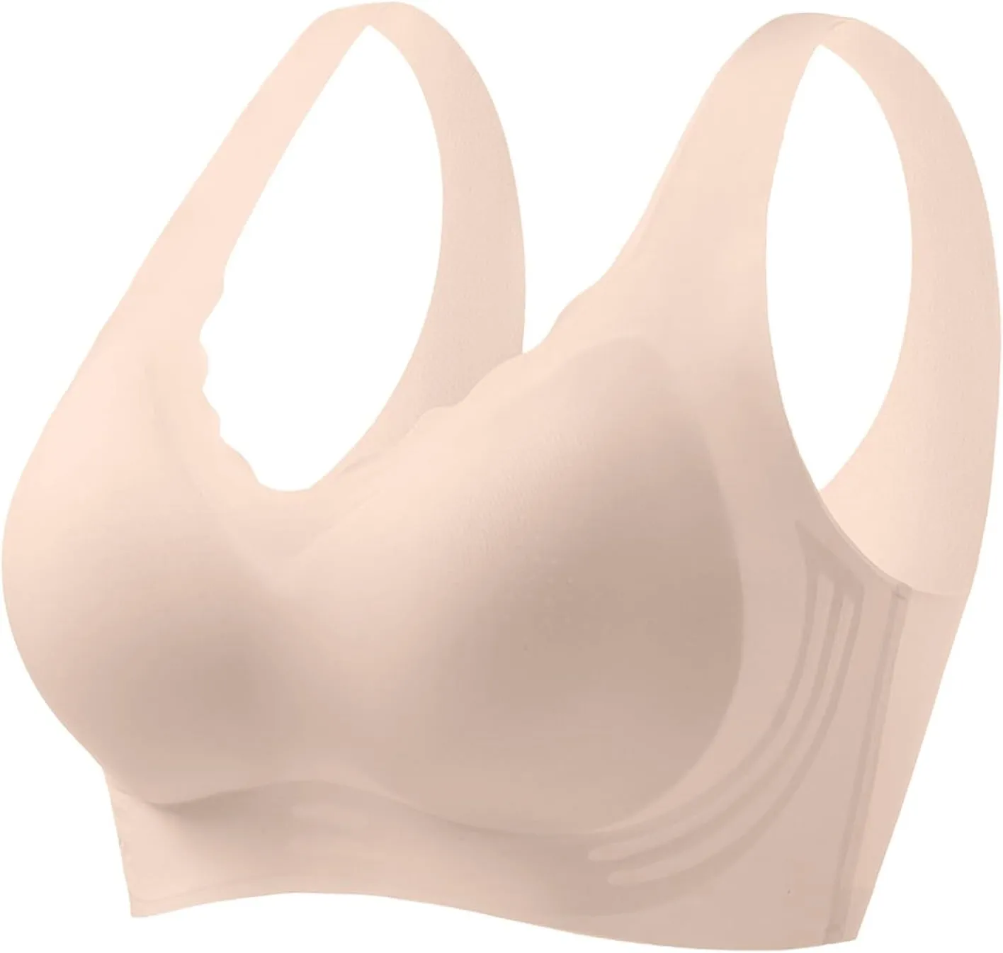 Seamless Push Up Bras for Women Full Coverage No Underwire Everyday Bralettes Comfortable Breathable Bras