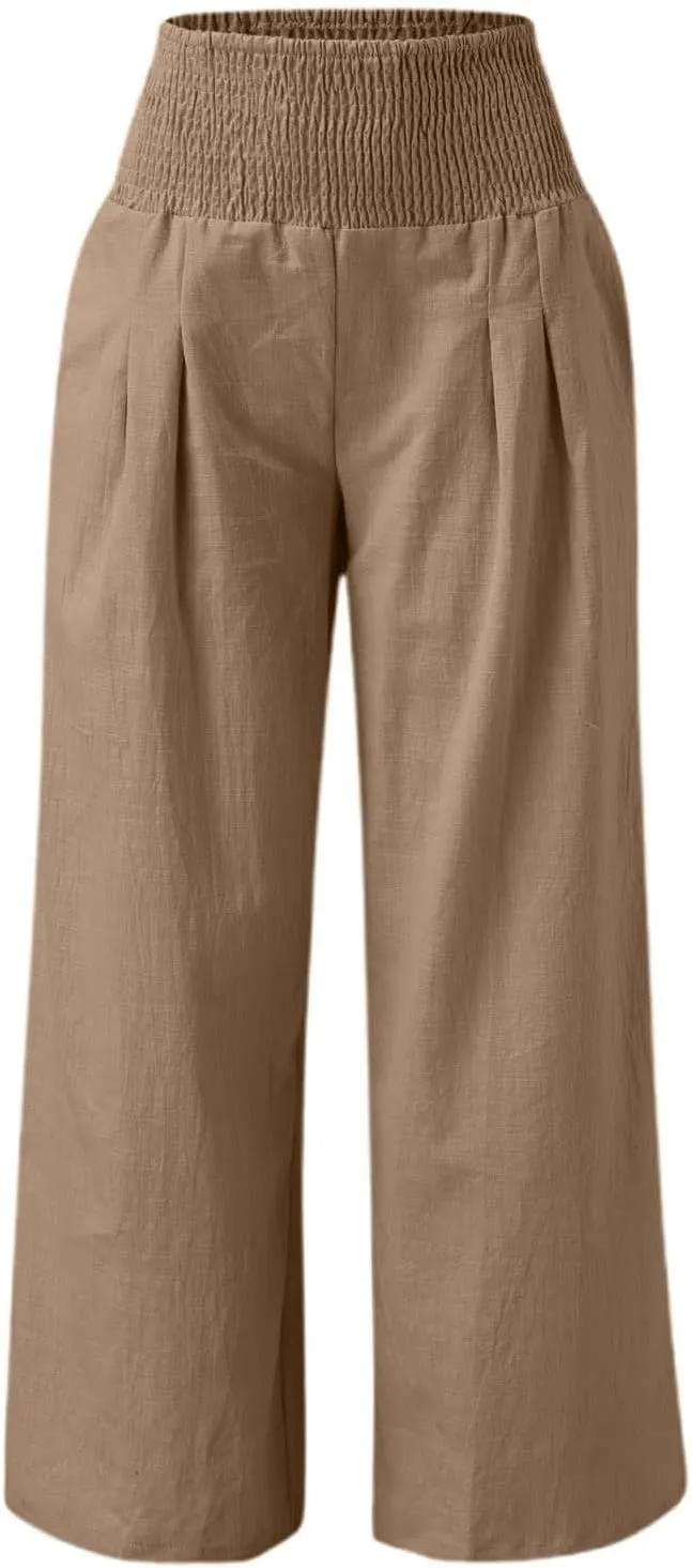 Straight Leg Pants for Women Wide Leg Casual Pants Loose Track Trousers with Pockets Lounge Workout Jogging Sweatpants