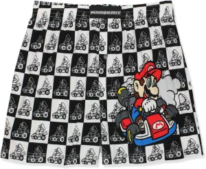Super Mario Brothers Men's Button Fly Boxer Lounge Shorts