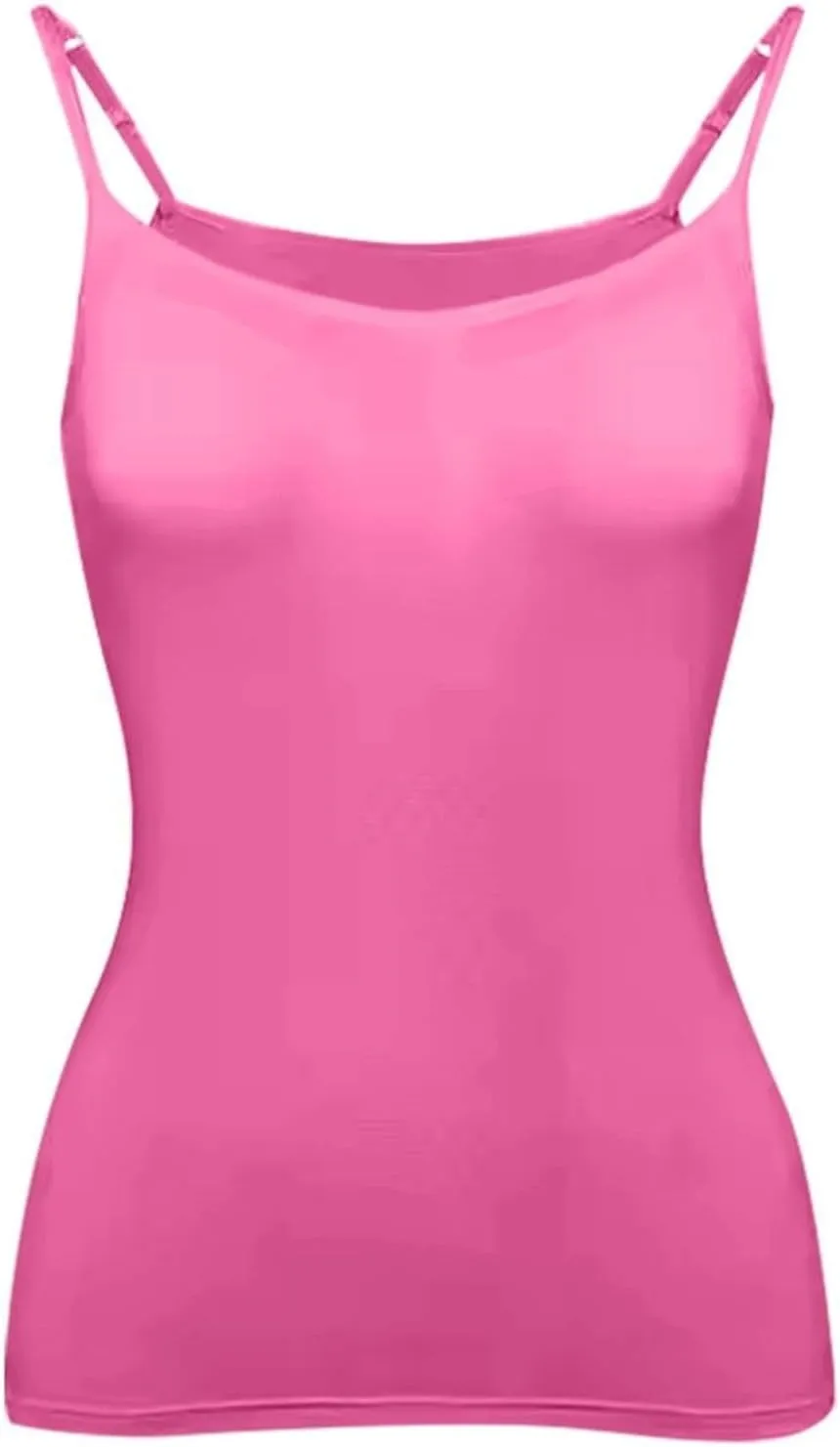 Tank Tops for Women,Shelf Bra Camisoles Adjustable Spaghetti Strap Tank Tops Built in Bra Basic Layer Cami