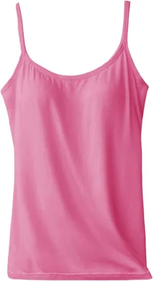 Tank Tops for Women,Shelf Bra Camisoles Adjustable Spaghetti Strap Tank Tops Built in Bra Basic Layer Cami