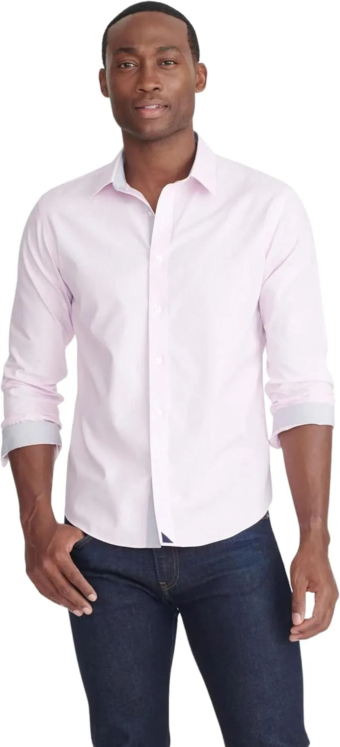 UNTUCKit Douro - Untucked Shirt for Men, Long Sleeve, Wrinkle-Free, Slim Fit
