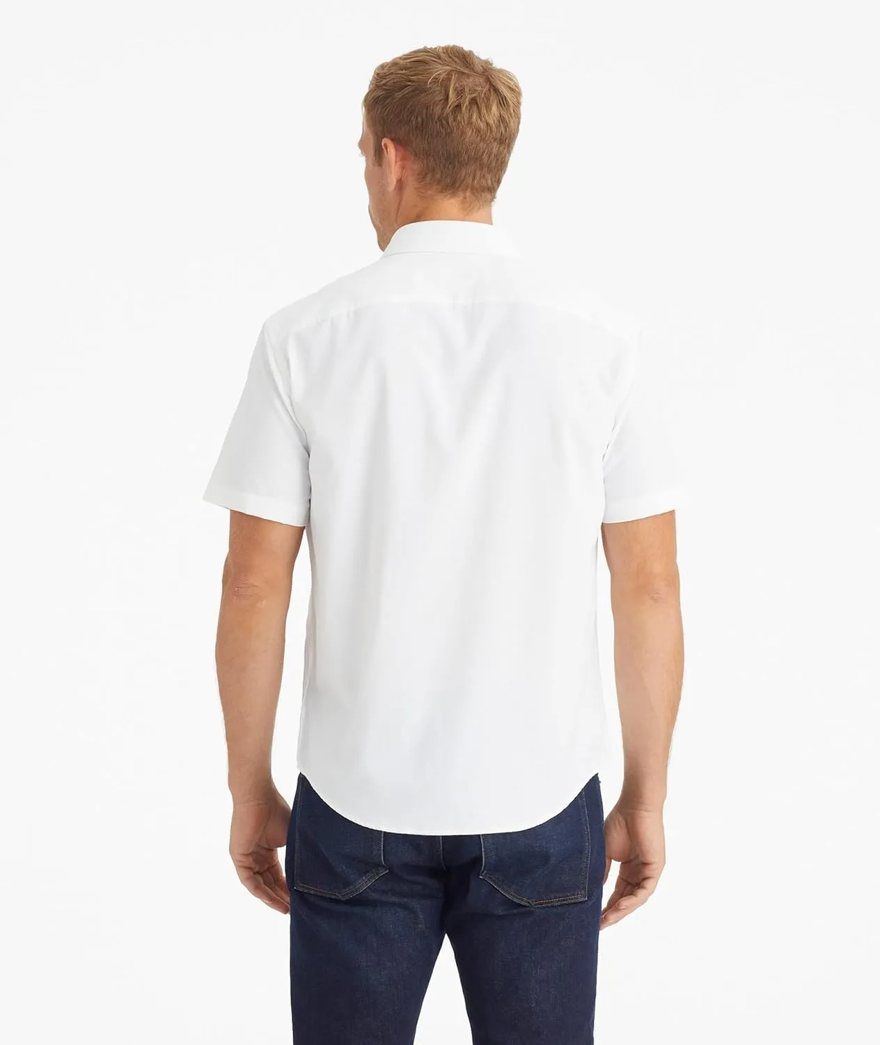 UNTUCKit Gironde - Untucked Performance Shirt for Men, Short Sleeve, Wrinkle-Free, Slim Fit