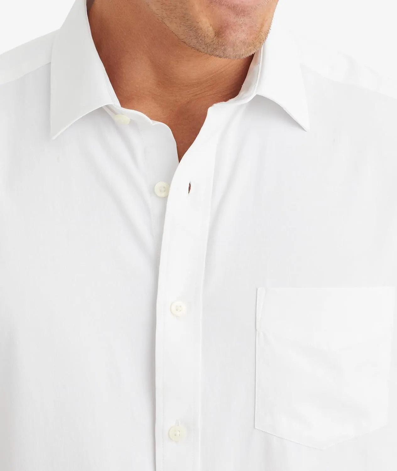 UNTUCKit Gironde - Untucked Performance Shirt for Men, Short Sleeve, Wrinkle-Free, Slim Fit