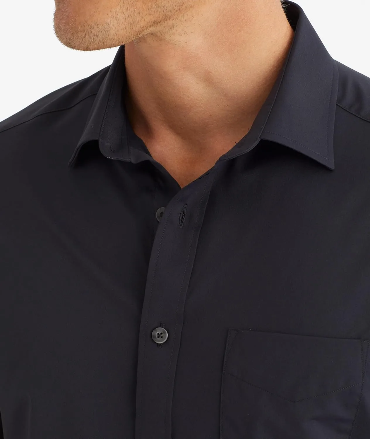 UNTUCKit Gironde - Untucked Performance Shirt for Men, Short Sleeve, Wrinkle-Free, Slim Fit