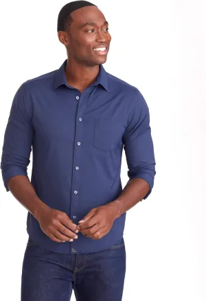 UNTUCKit Gironde - Untucked Shirt for Men, Short Sleeve, Wrinkle-Free