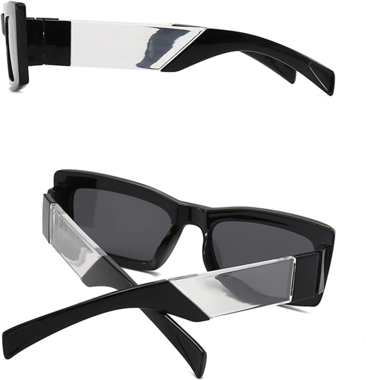 Vintage Small Rectangle Gradient Sunglasses for Women Fashion Frame Elegant