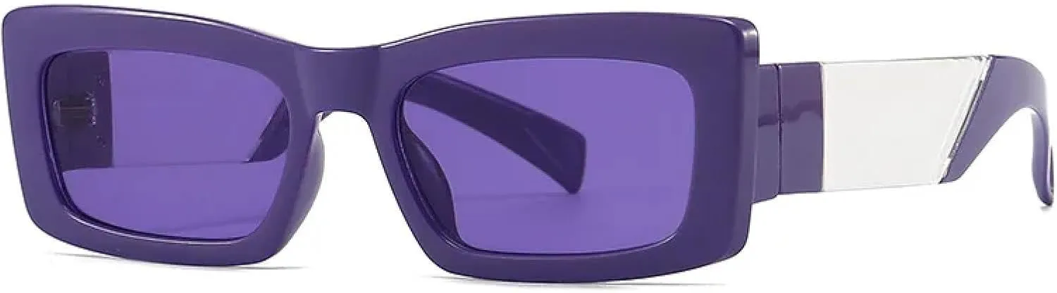 Vintage Small Rectangle Gradient Sunglasses for Women Fashion Frame Elegant