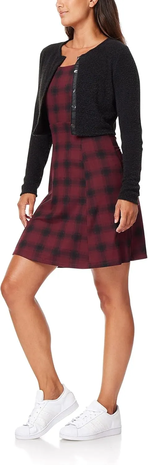 WallFlower Women's 2-Piece Sweater and Dress Set, Elegant Teacher Looks