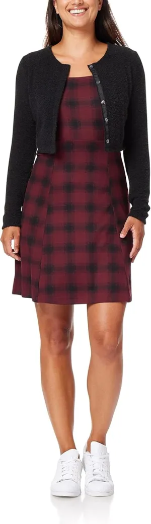 WallFlower Women's 2-Piece Sweater and Dress Set, Elegant Teacher Looks