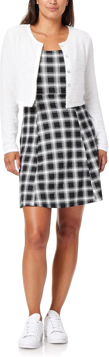 WallFlower Women's 2-Piece Sweater and Dress Set, Elegant Teacher Looks