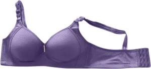 Wireless Bras for Older Women Push Up Plus Size Sleep Bralettes Breathable No Wire Full Coverage Everyday Underwear
