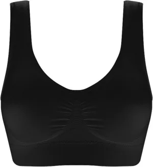 Women Sports Bra Fitness Fashion Yoga Bra Comfort Wireless Push Up Bra High Support Bra Padded Yoga Tank Tops