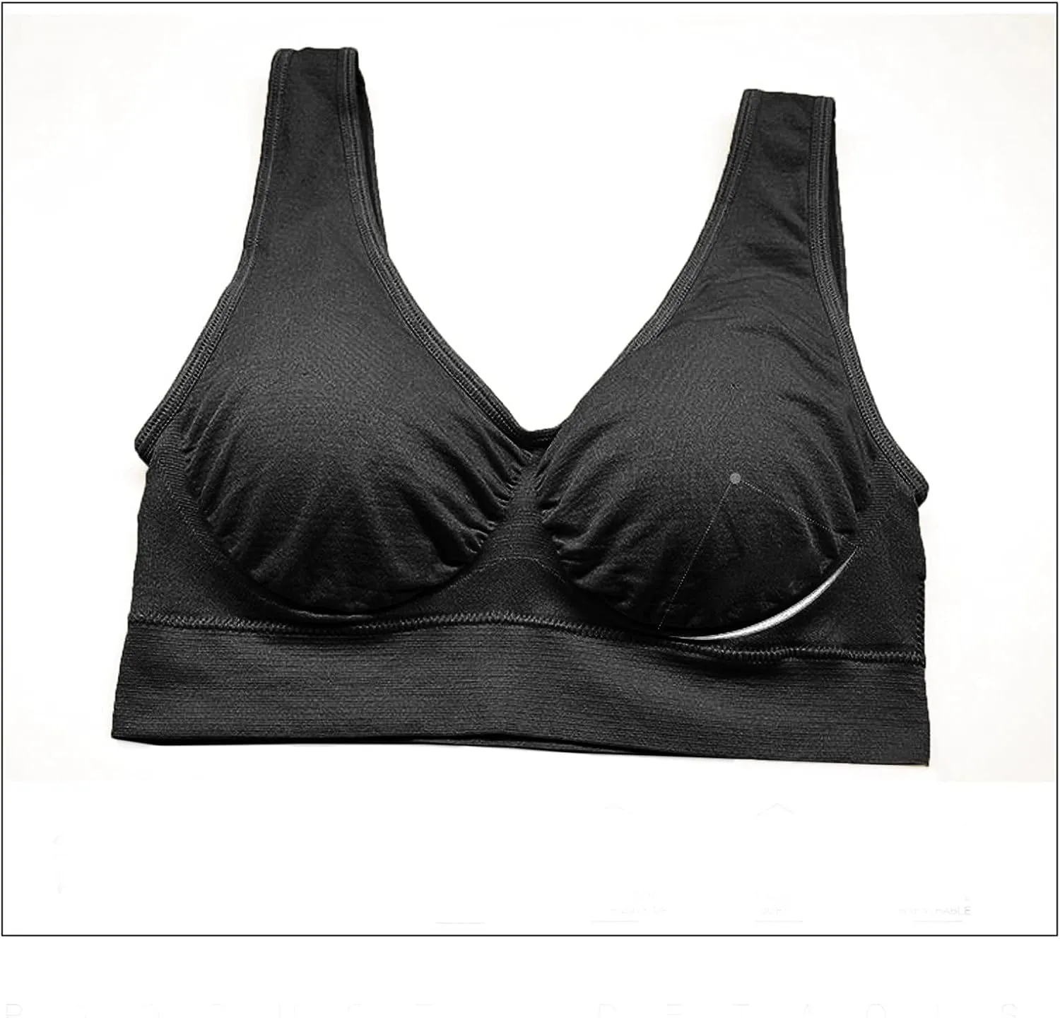 Women Sports Bra Fitness Fashion Yoga Bra Comfort Wireless Push Up Bra High Support Bra Padded Yoga Tank Tops