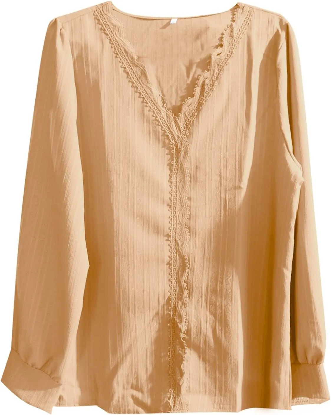 Women Summer Lace V Neck Plain Lace Elegant Shirt Solid Color Elegant Short Sleeve Comfy Flattering Tunic Tops for Women