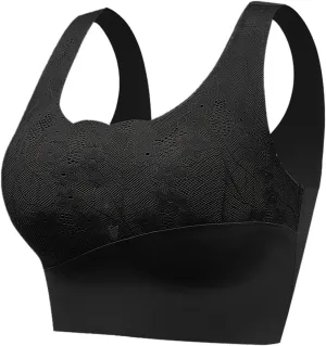 Womens Anti-Sagging Bra lace Seamless Smooth U Ultra Light Bras Push-Up Daily Wear Adjustable Wide Straps Bras 2025