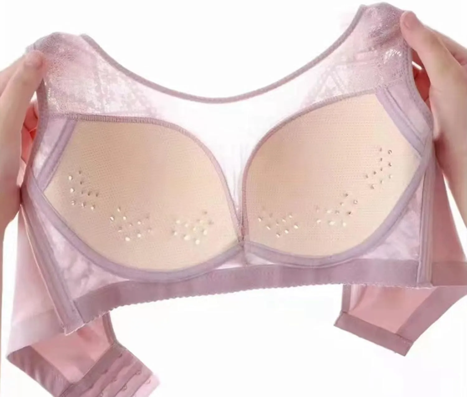 Women's Fashionable Casual Light Sexy Adjustable Lace Cup Less Rim Less Vest Style Thin Cup Bra Women Bra Set and